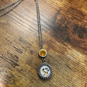 Elegant Silver and Gold Pittsburgh Penguins Pendant Necklace
